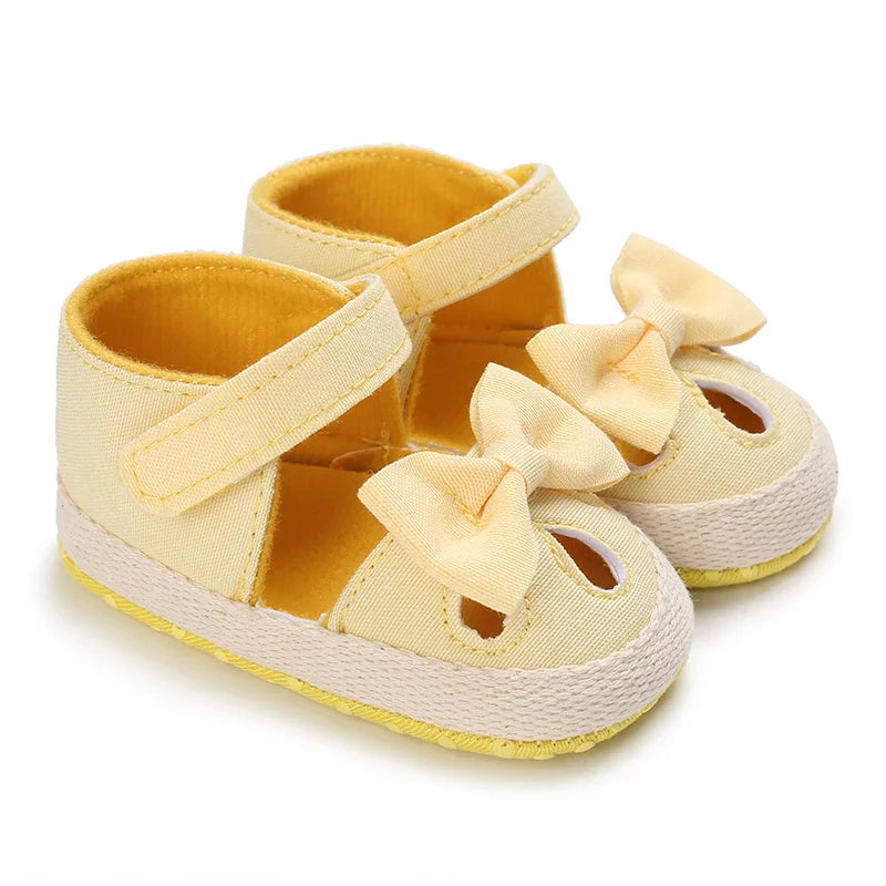 VALEN SINA 0-18M Newborn Baby Girls Summer Shoes Sandals First Walkers Newborn Shoes Casual Soft Sole Sandals Toddler Shoes (Available)