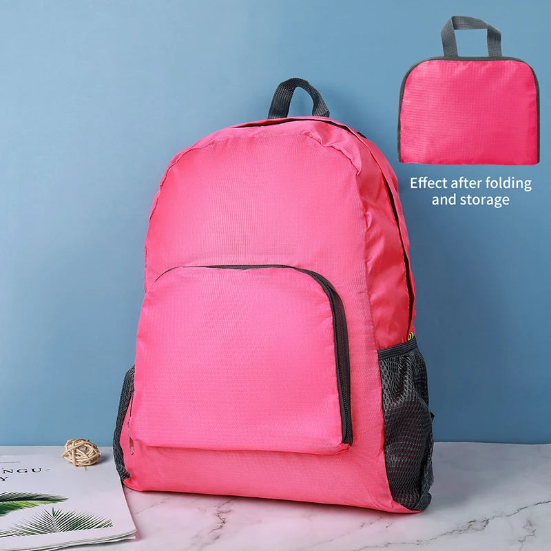 Outdoor Backpack Leisure Large Capacity Lightweight Water Proof Foldable Backpack Outdoor Travel Book Bag