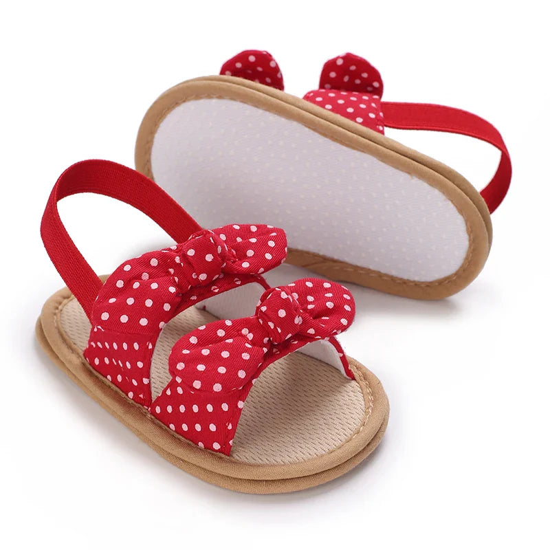 VALEN SINA 0-18M Newborn Baby Girls Summer Shoes Sandals First Walkers Newborn Shoes Casual Soft Sole Sandals Toddler Shoes (Available)