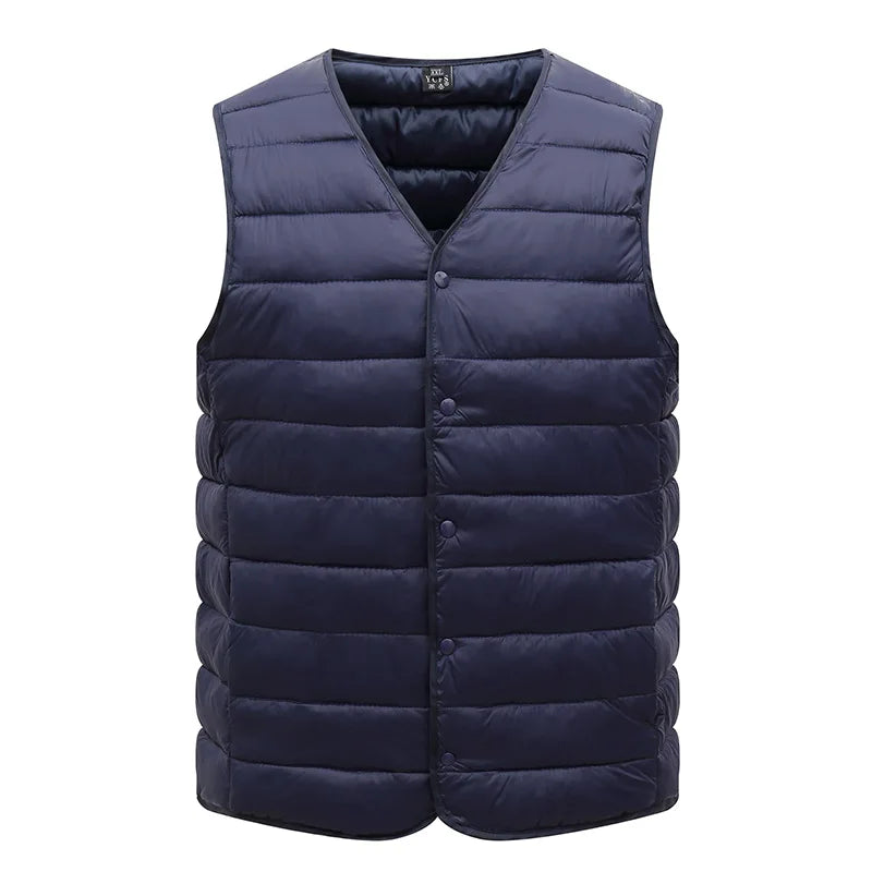 Men Fashion Sleeveless Jackets Autumn Winter Warm Windproof Waistcoat Mens Spring Casual Lightweight Vest Jackets