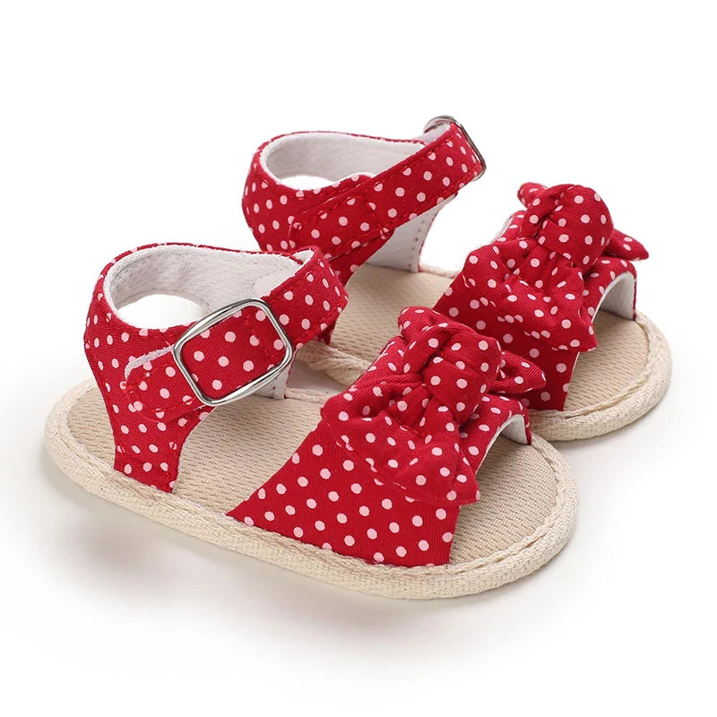 VALEN SINA 0-18M Newborn Baby Girls Summer Shoes Sandals First Walkers Newborn Shoes Casual Soft Sole Sandals Toddler Shoes (Available)