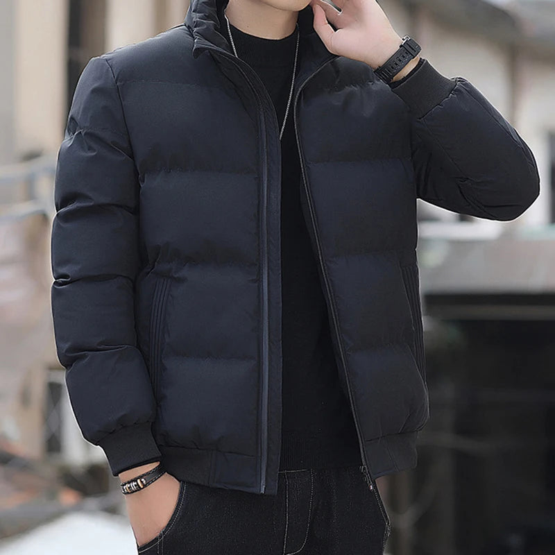 Mens Winter Jackets and Coats Cotton Outerwear Clothing 2026 New Parkas Jacket Men's Windbreaker Thick Warm Male S-5XL