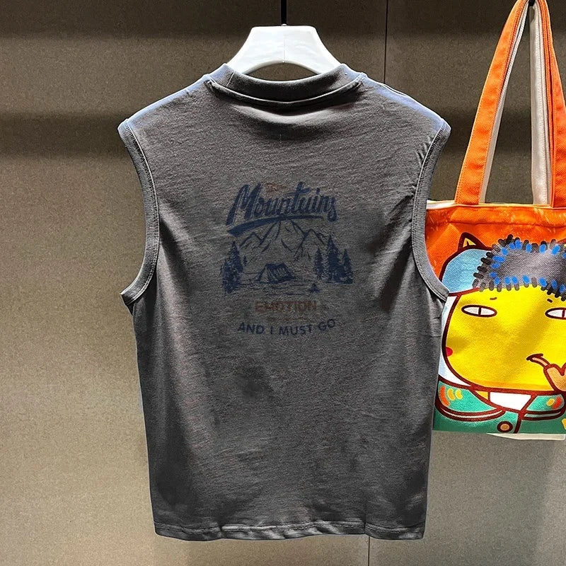 Trendy Cotton Sweatirt Vest ex Svel Summer Sportswear Pure Cotton Breathable Moisture ng Casual Faion