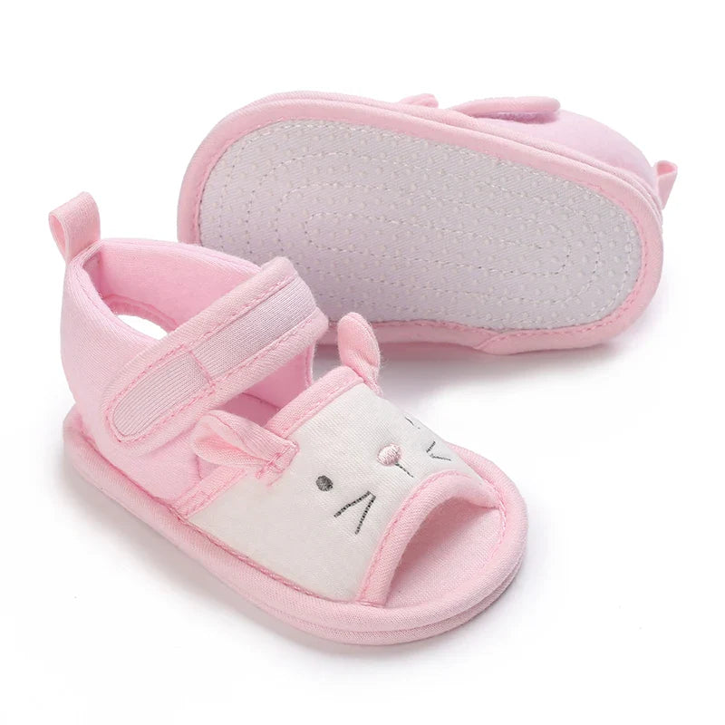 VALEN SINA 0-18M Newborn Baby Girls Summer Shoes Sandals First Walkers Newborn Shoes Casual Soft Sole Sandals Toddler Shoes (Available)