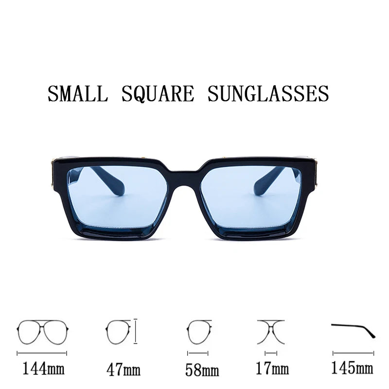 Millionaire Sunglasses For Men Vintage Square Sun Glasses Fashion Retro Sunglasses Women Trendy Luxe Gafas De Sol Hombre Lunette