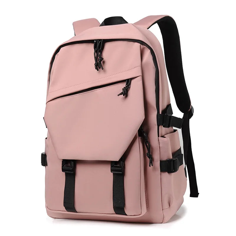 Fashionable Travel Backpack, Couple's Bag, College Student Design Trendy Backpack, Breathable Shoulder Strap, With Side Pockets