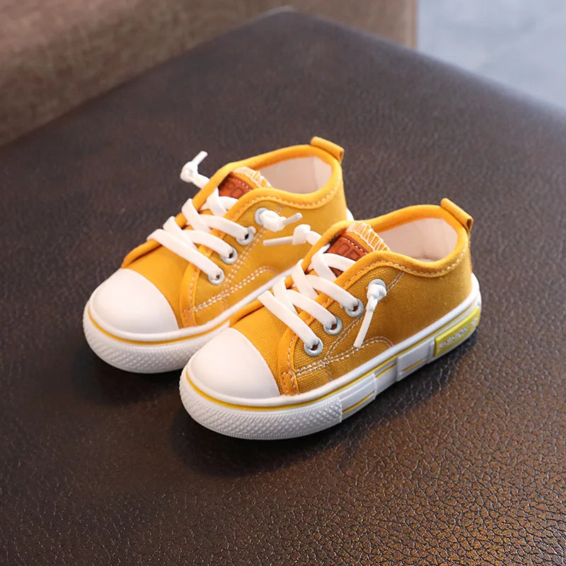 New Children's Canvas Shoes Fashion Baby Board Shoes Girls' Breathable Single Shoes Boys' Casual Shoes