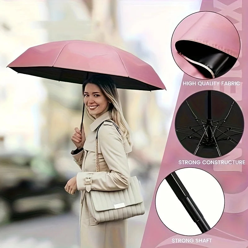 Lightweight Mini Umbrella,Windproof Compact Travel Umbrella ,Durable Design,Portable for Commuting,Office,Daily Use