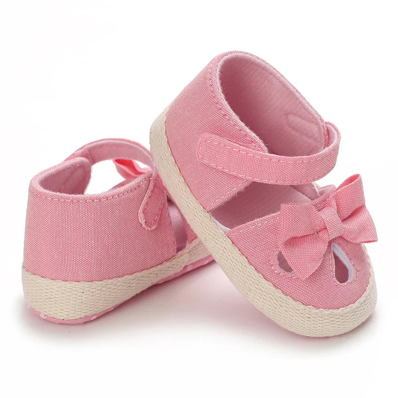 VALEN SINA 0-18M Newborn Baby Girls Summer Shoes Sandals First Walkers Newborn Shoes Casual Soft Sole Sandals Toddler Shoes (Available)