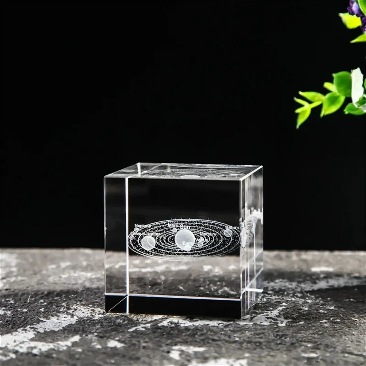 Rain Clouds Raindrop Cloud Square Crystal Ornaments Heart Shape Home Office Decor Birthday Valentine's Day Gifts