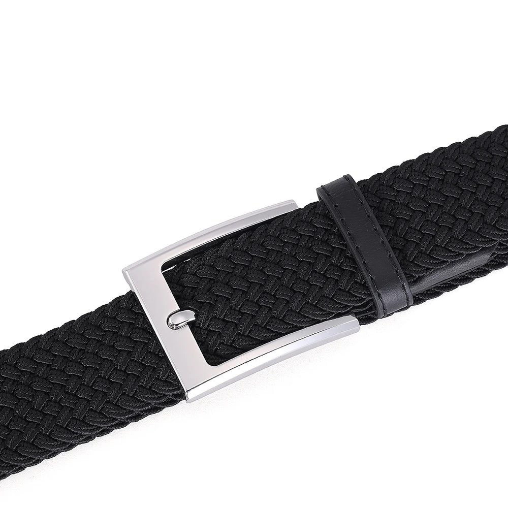 Men's Belt Male Elastic Belts for Men Cinturones Para Hombre Black Mens Belts Jeans Ceinture Homme De Caballero Luxury Designer