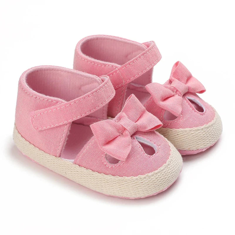 VALEN SINA 0-18M Newborn Baby Girls Summer Shoes Sandals First Walkers Newborn Shoes Casual Soft Sole Sandals Toddler Shoes (Available)