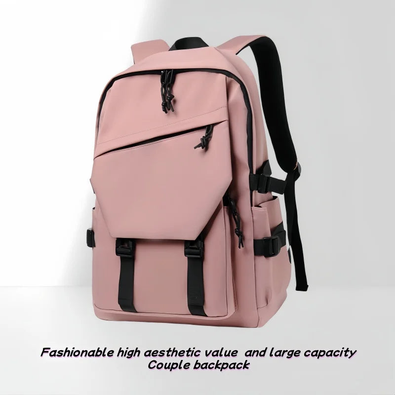 Fashionable Travel Backpack, Couple's Bag, College Student Design Trendy Backpack, Breathable Shoulder Strap, With Side Pockets