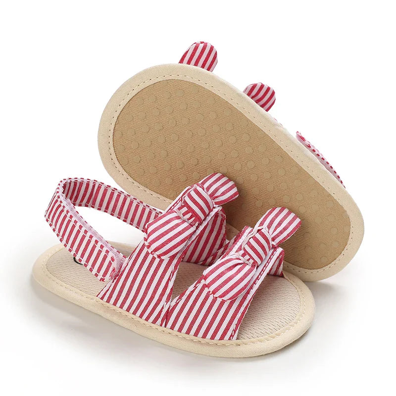VALEN SINA 0-18M Newborn Baby Girls Summer Shoes Sandals First Walkers Newborn Shoes Casual Soft Sole Sandals Toddler Shoes (Available)