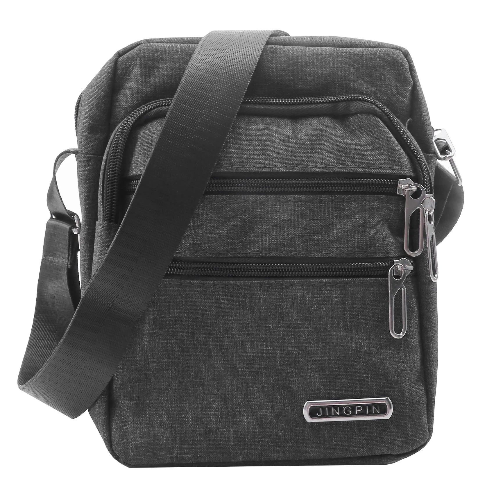 Men's Shoulder Bag Business Leisure Large Capacity Portable Handbag Zipper Multi Layer Waterproof Summer Male's Crossbody Bags