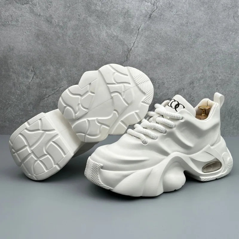 Men Shoes Designer Luxury Casual Sneakers Breathable Platform Shoes for Men Fashion Height Increasing Comfortable Non-slip Shoes (Available)