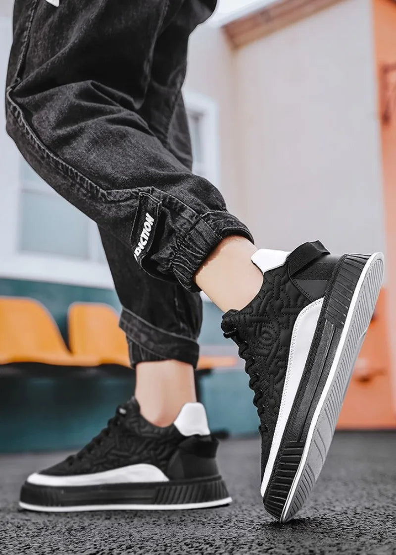Men Sneakers Fashion Trend Luxury Brand Casual Flat Shoes Vulcanize Shoe Male Outdoors Non-slip wear-resistant Hiking Shoes 2023 (Available)