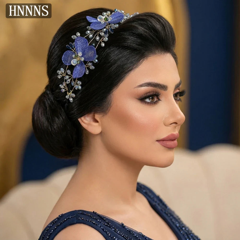 TOPQUEEN Elegant Fairy-Tale Inspired Wedding Hair Accessories Bridal Butterfly Headband Bohemian Women Party Headpiece