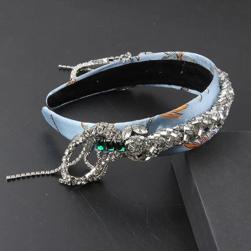 Gorgeous Personality Rhinestone Headwear Fashion Hairband Luxury Baroque Rhinestone Headband Wedding Ladies Bridal Hair