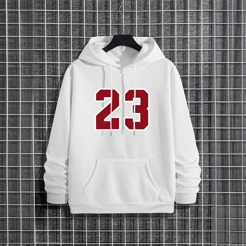 Men's Hoodie 2025 Fashion Warm Pullover Sweatshirt Casual Sporty Streetwear Male Hooded Top for Home Outdoor Fall Winter Outwear