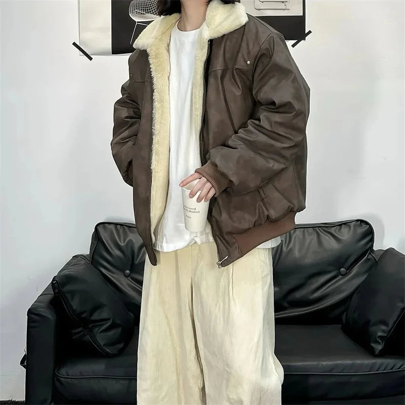 Men's Outerwear 2025 Winter New Style For Both men and Women Stylish and Warm Design High Street Cotton Jacket Fashionable Coat