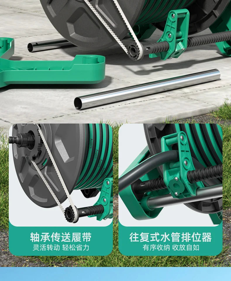 Wall Mounted Portable Water Gun Pressure Resistant Antifreeze Flower Sprayer Car Wash Durable Water Pipe Coiler