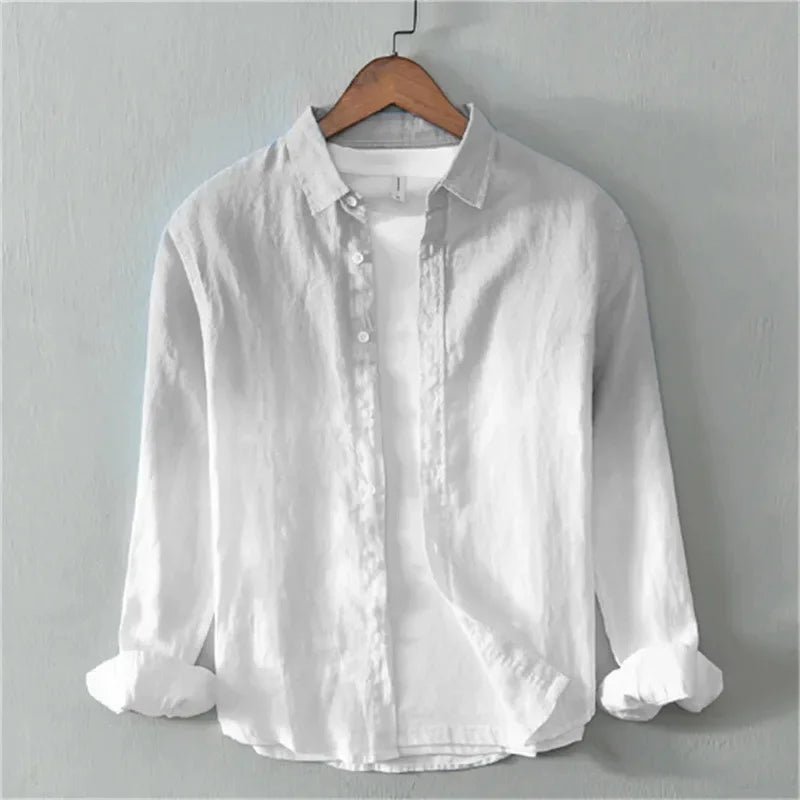 Men's shirts long sleeve shirts fashion design casual linen shirts gradient large size design high quality men's tops XS-6XL