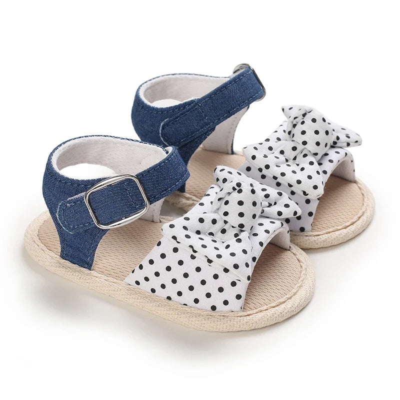 VALEN SINA 0-18M Newborn Baby Girls Summer Shoes Sandals First Walkers Newborn Shoes Casual Soft Sole Sandals Toddler Shoes (Available)