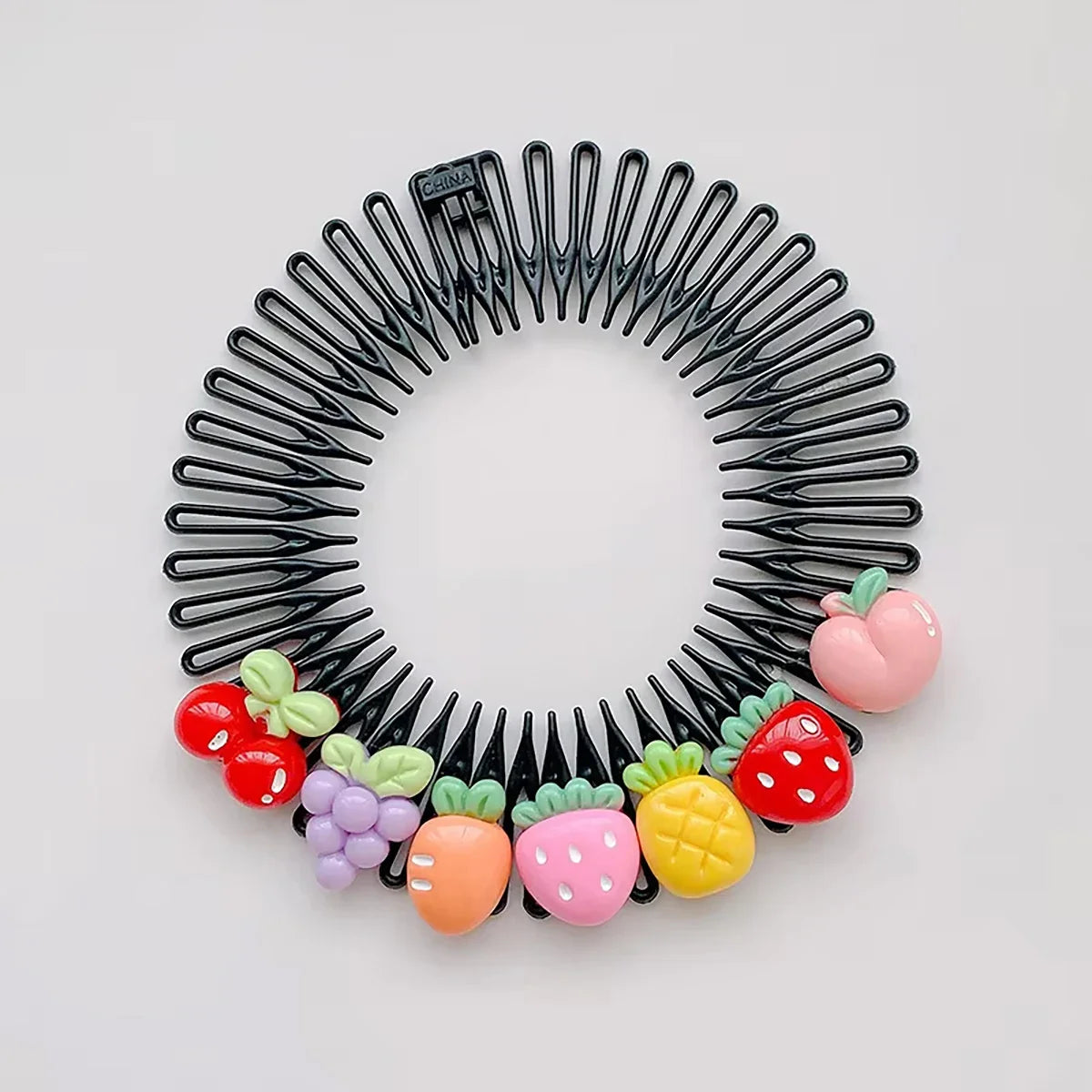 Professional Kids Anti-Frizz Hair Finishing Comb Invisible Circular Headbands for Flyaway Control Girls Cute Hair Jewelry Fixer