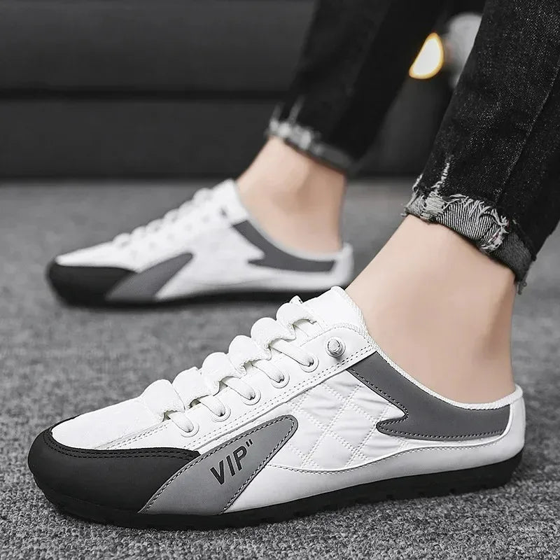 Summer Slippers for Men Trendy Men's Flat Bottom Casual Shoes Soft Sole Support Shoes Men's Sneakers (Available)