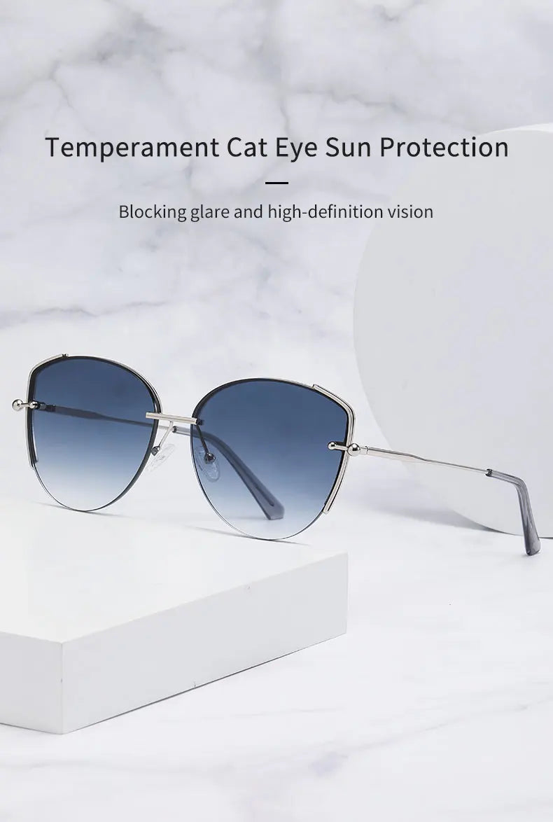 New metal nylon sunglasses fashion street shot versatile sun protection sunglasses driving glasses for driving a car