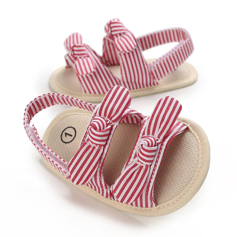 VALEN SINA 0-18M Newborn Baby Girls Summer Shoes Sandals First Walkers Newborn Shoes Casual Soft Sole Sandals Toddler Shoes (Available)