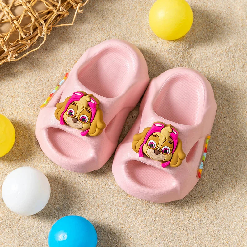 Children's Anime Slides | Boys & Girls Outdoor Non-Slip Soft Soled Sandals & Home Slippers – PAW Patrol