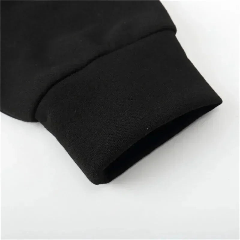 Men'S Hoodie Never Give Up Print Casual Fleece-Lined Pullover Kangaroo Pocket Stylish Streetwear Fall Casual Wear Hoodie