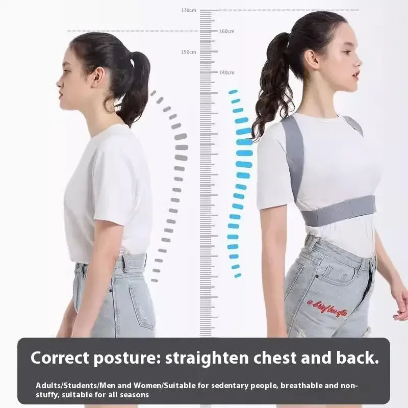 Invisibility Breathable Posture Corrector Belt Adjustable Rectify Posture Back Support Belt Back Neck Brace Posture Training