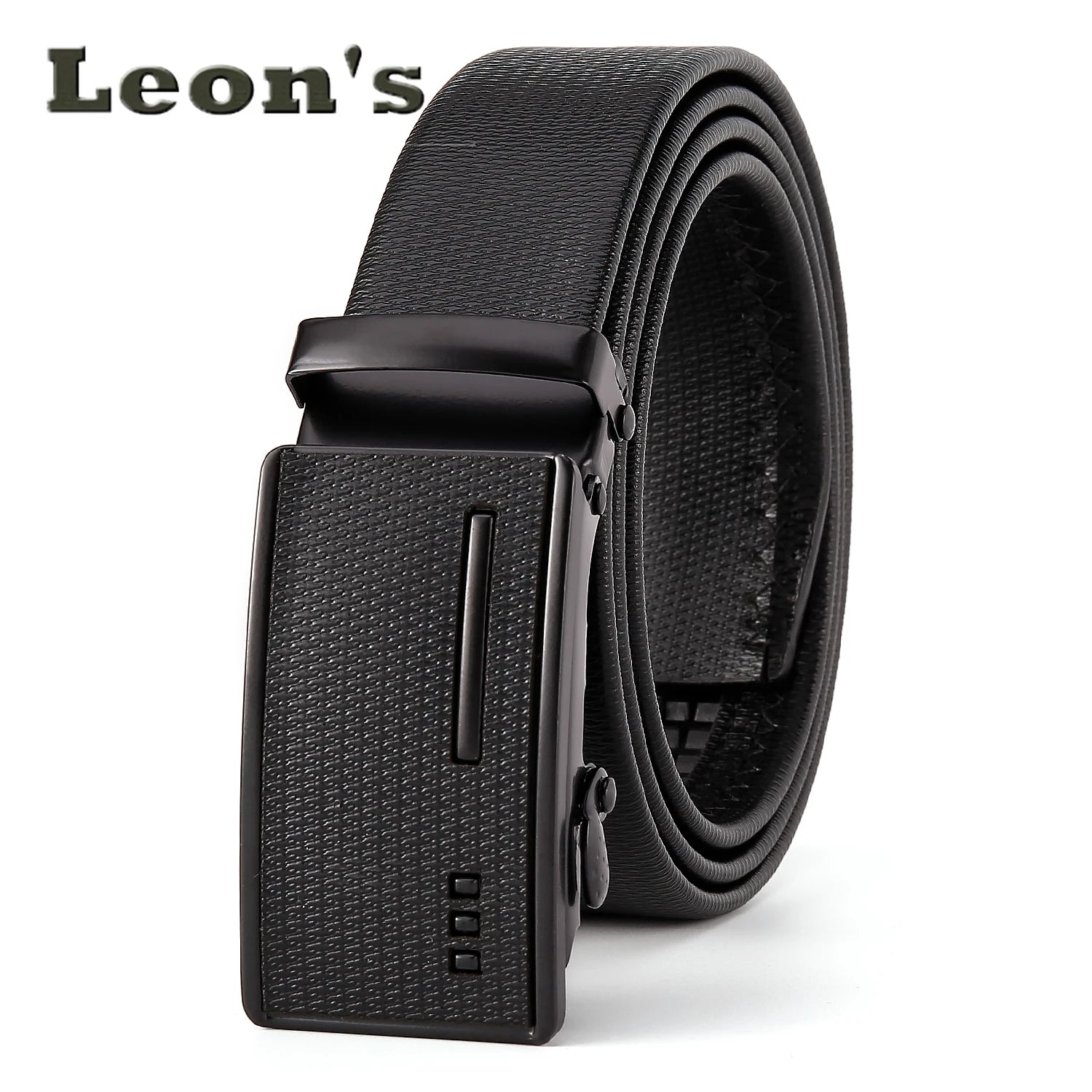 Dark Color Mens Belt Automatic Buckle Stylish Geometric Pattern Durable   Fashion Accessory Gift Letter Designer Belt for Men