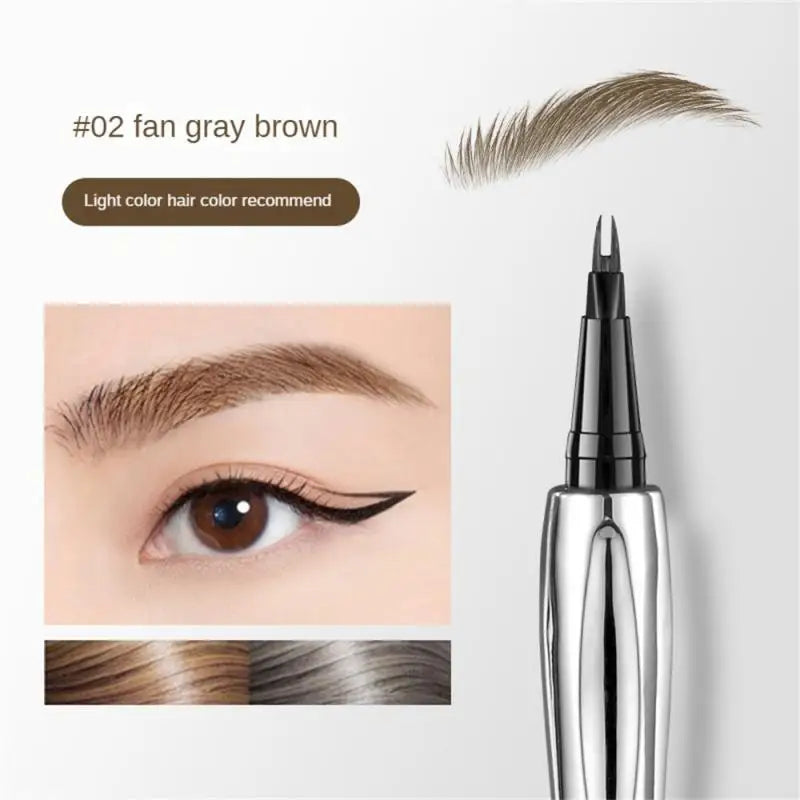 Eyebrow Pen Waterproof Anti Sweating Non fading Halo Dyeing Natural And Long lasting Wild Eyebrow Pen Multi Water Eyebrow Pen