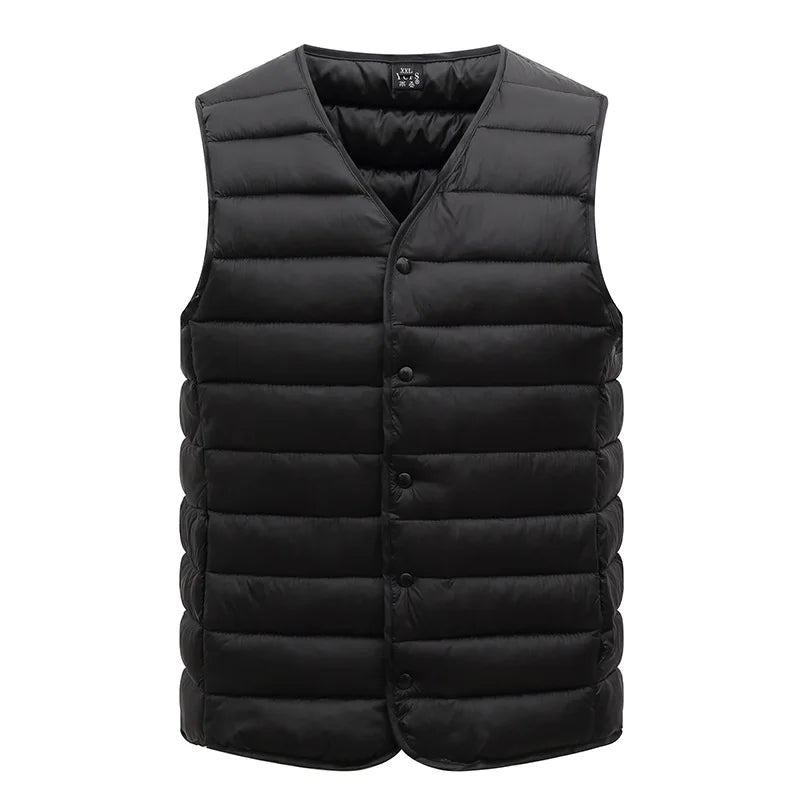 Men Fashion Sleeveless Jackets Autumn Winter Warm Windproof Waistcoat Mens Spring Casual Lightweight Vest Jackets