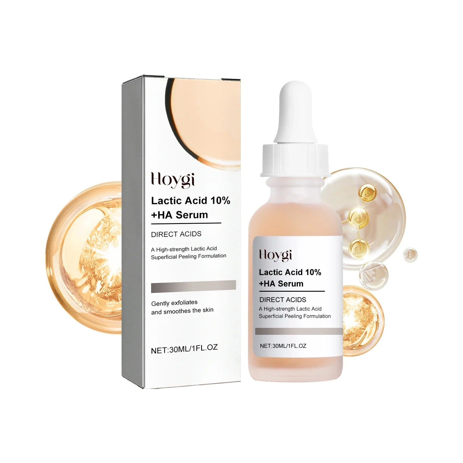 Lactic Acid Shrink Pores Serum Fast Large Pores Removal Firming Skin Essence Firming Smoothing Nourishing Repair Face Skin Care