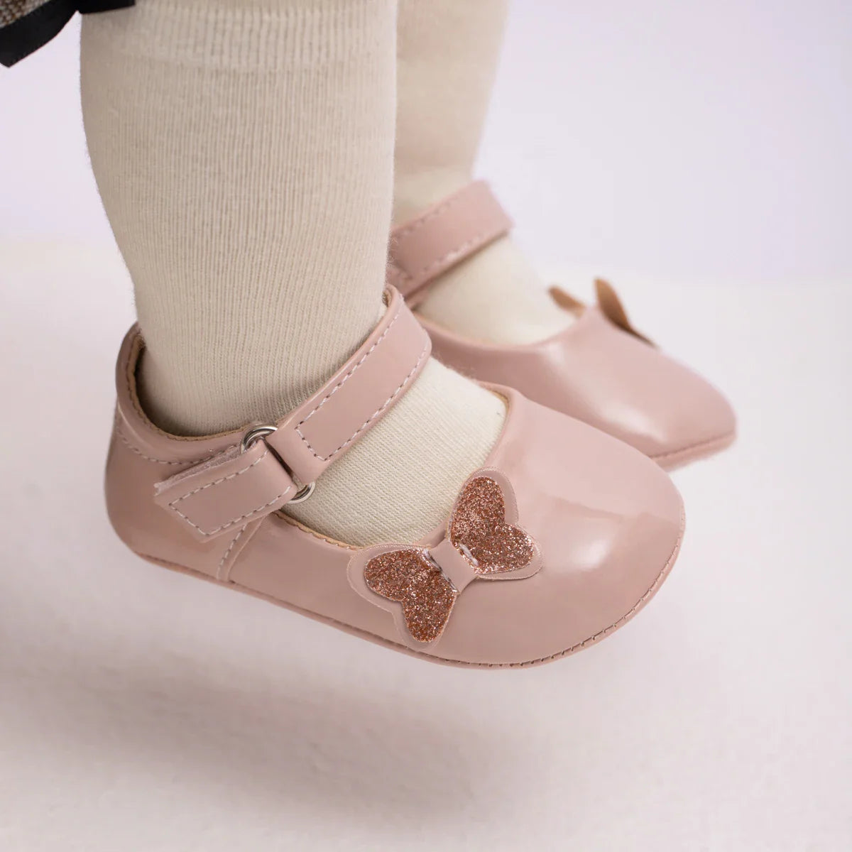 Baby Girl Shoes Newborn PU Leather Bowknot Dress Infants Shoes Rubber Non-Slip Toddler First Walker Baby Shoes Girls