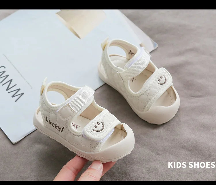 Children Shoes Little Kids Sport Sandals Lucky Smile Face Unisex Baby Boys Girls Casual Anti-slip Sandals