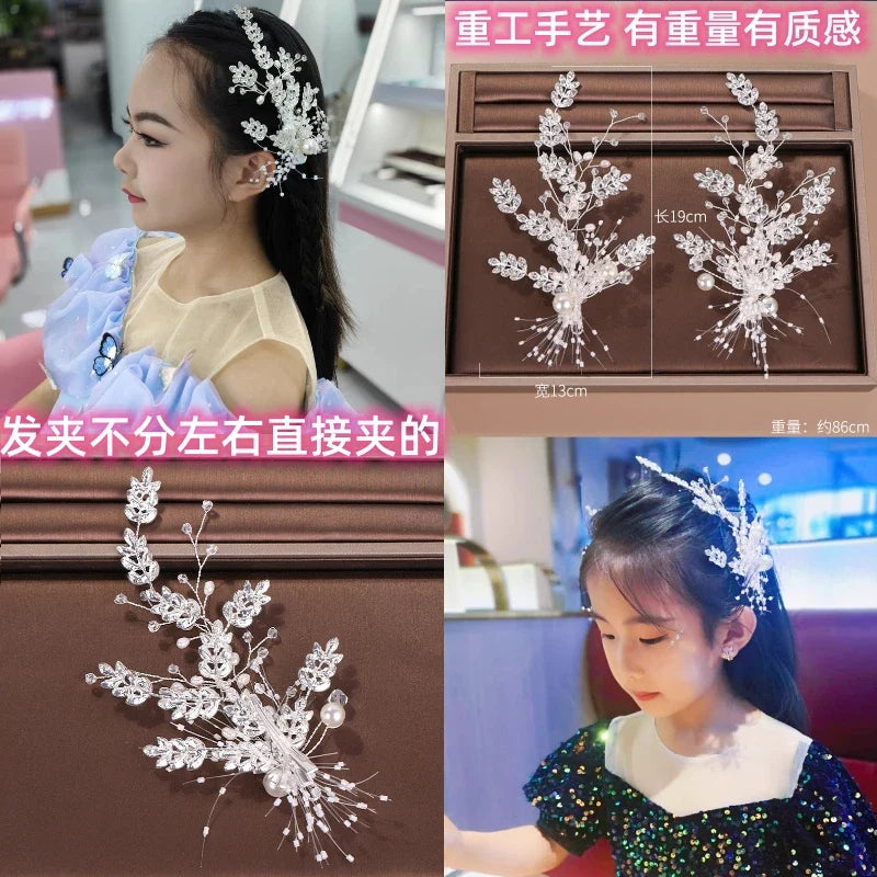 Vintage Pearl Hair Clip for Qipao, Retro Shanghai Style Barrettes, Elegant Hairpin