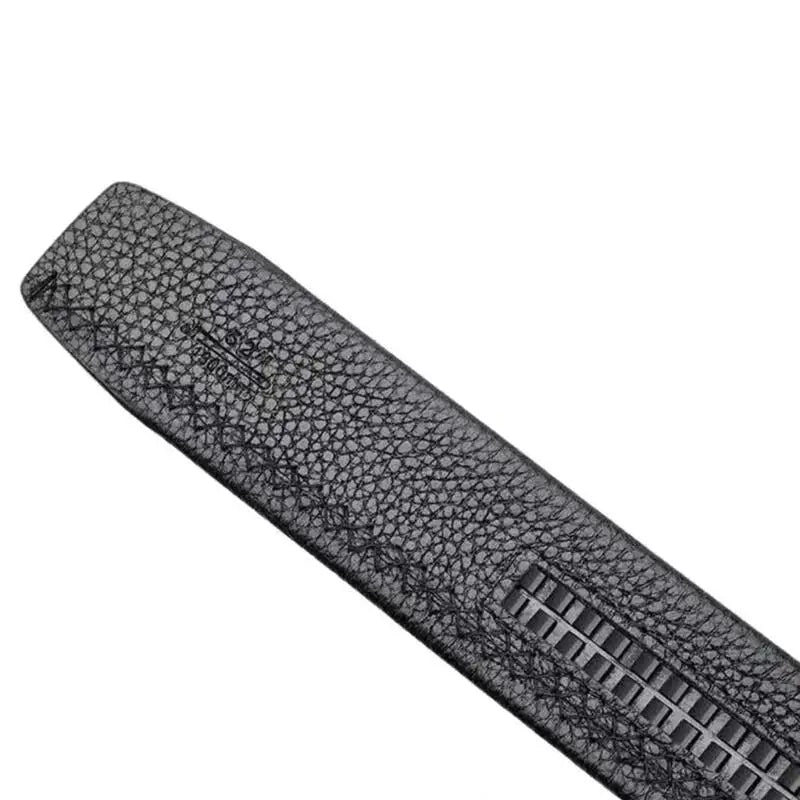 39BD Men Belt No Buckle Leather Belt Without Buckle For Men Waistband Pant Belt Leather Automatic Belt No Buckle Belt