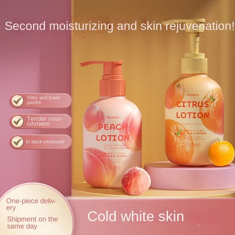 Niacinamide Body Milk Pomelo Citrus Lactic Acid Bacteria Brightening Body Cream Soft and Moisturizing Body Care