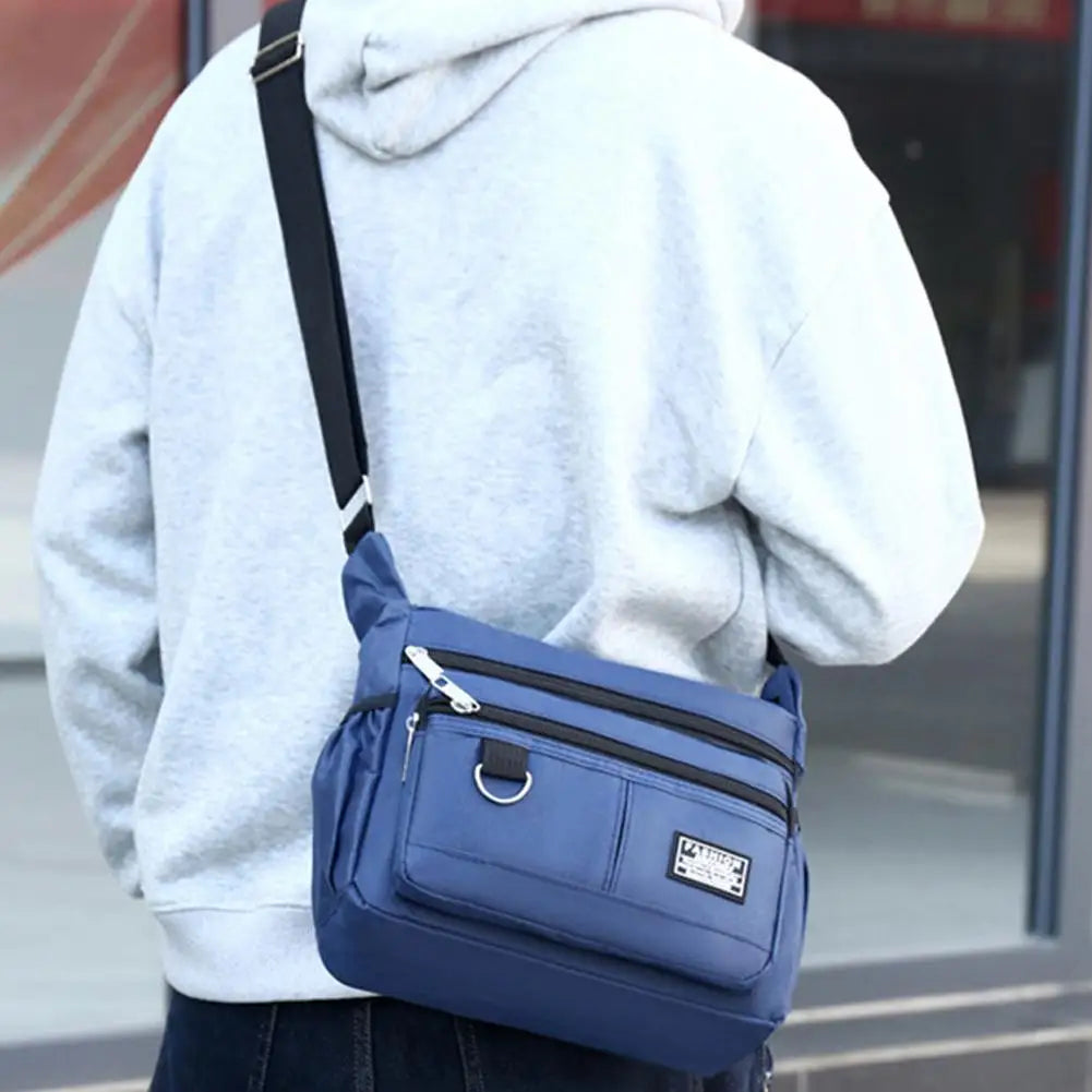 Men's Messenger Bag Men Crossbody Bag Single Shoulder Bags Big Capacity Storage Bag Multi-Pockets Business Crossbody Bags