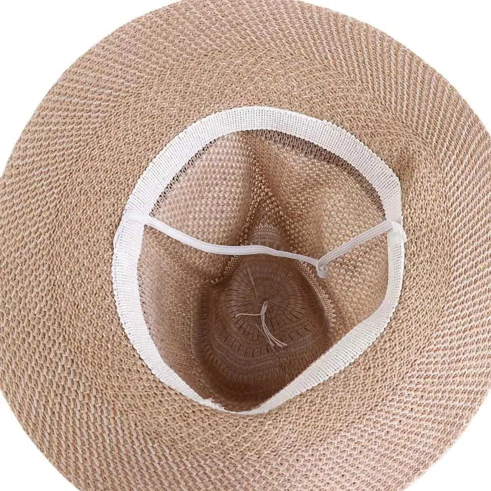 Fisherman Hat Cool Beach Dad Bowler Hat Bohemia Style Male Solid Color Panama Hat Old Man Sun Hat Middle-aged Men Straw Hat