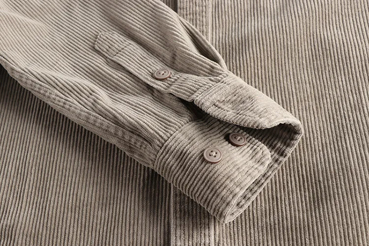 Men Loose Shirt Coat Long Sleeve Single Breasted Casual Shirts Pocket Spliced Turn Down Collar Blouses Cardigan Solid Autumn