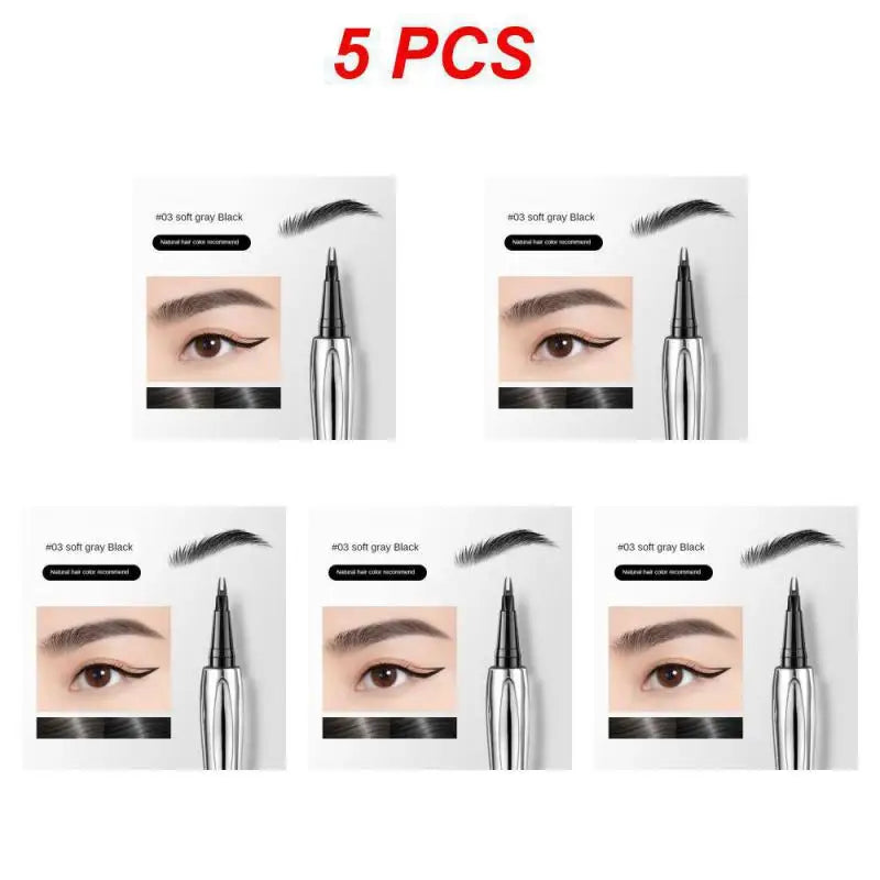 Eyebrow Pen Waterproof Anti Sweating Non fading Halo Dyeing Natural And Long lasting Wild Eyebrow Pen Multi Water Eyebrow Pen