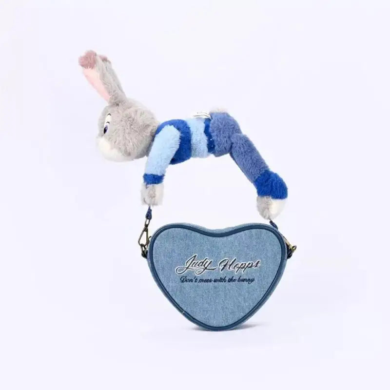 Judith Nick Disney Hot Selling Shoulder Bag Plush Cute Cartoon Personalized Fashion Crazy Zootopia Doll Shoulder Bag Couple Gift