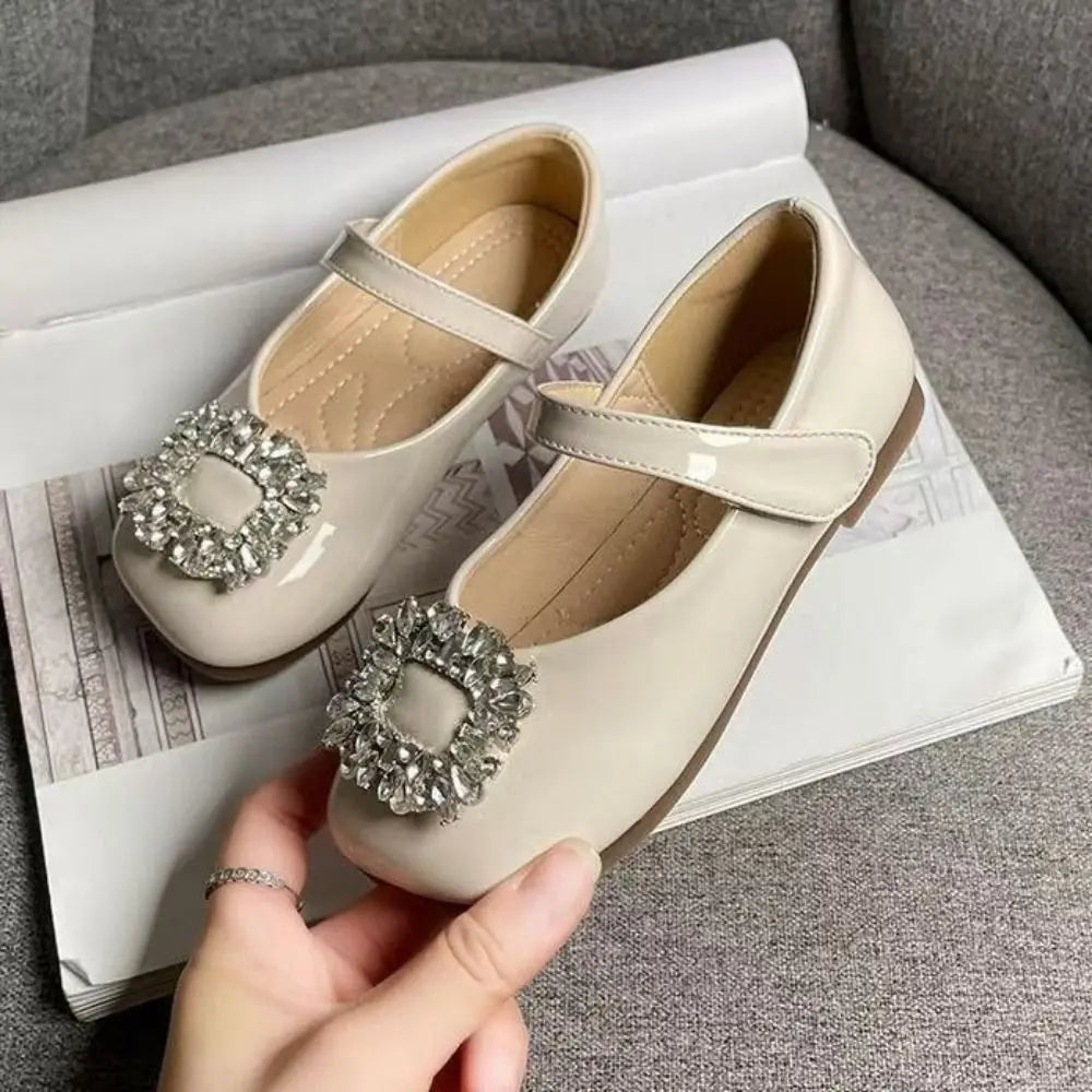PU Children Leather Shoes Soft Soled Lightweight Shoes Mary Jane Shoe Slip-on Style Girl Princess Shoe Spring Season